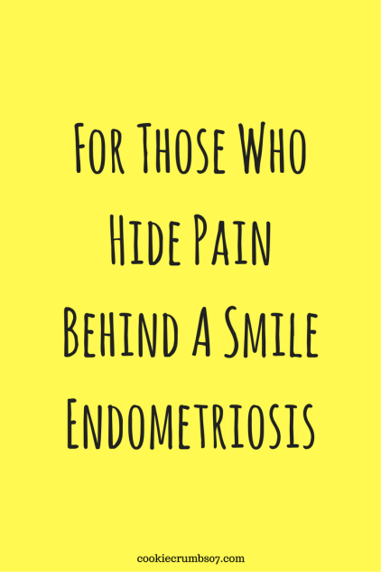 Too many women suffer in silence.  This is my Endometriosis story.